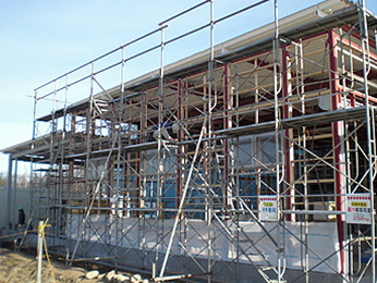 2013年1月の建設工事の様子