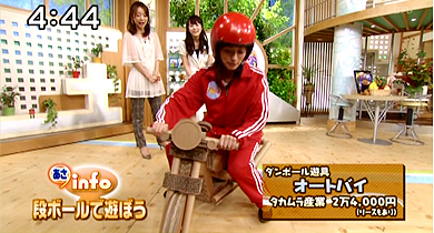 日本テレビで遊具が紹介