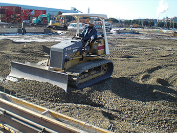 2012年12月の建設工事の様子