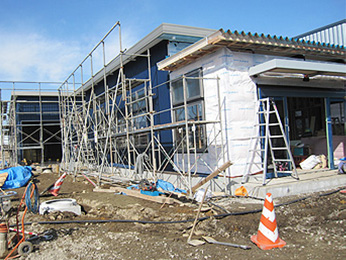 2013年2月の建設工事の様子