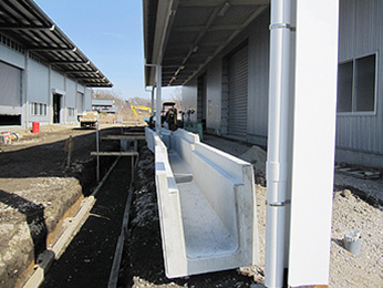 2013年2月の建設工事の様子